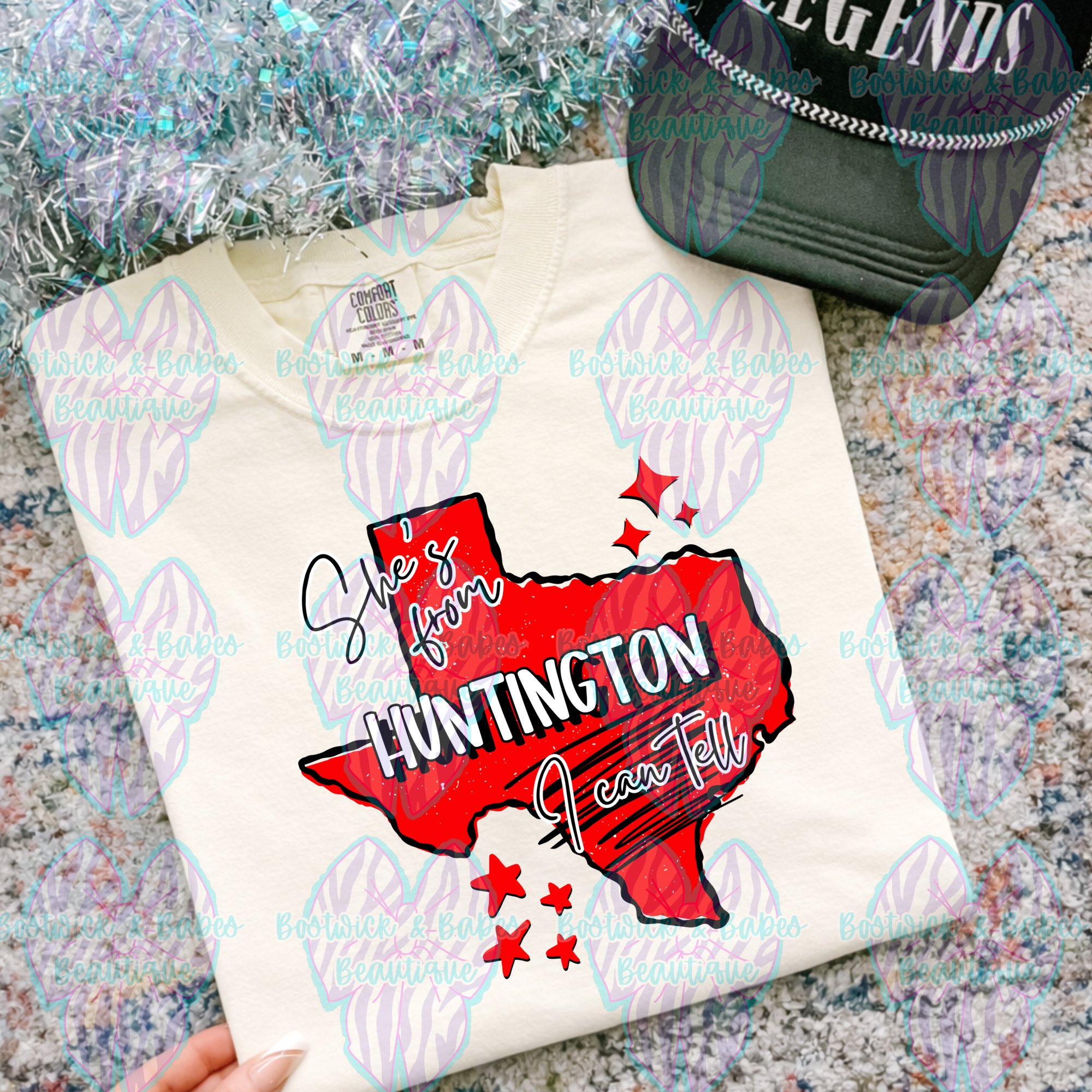 She’s From Huntington I Can Tell Adult Tee