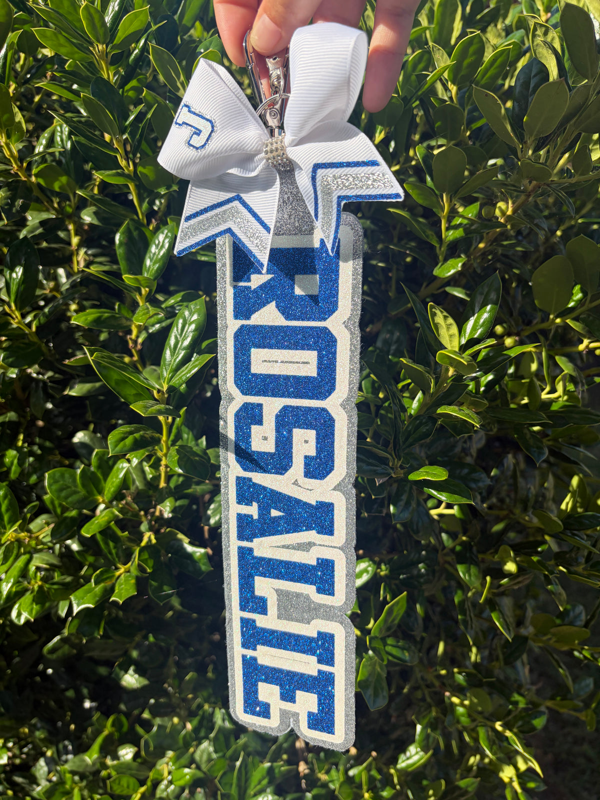 Cheer Bag Tag With Bow