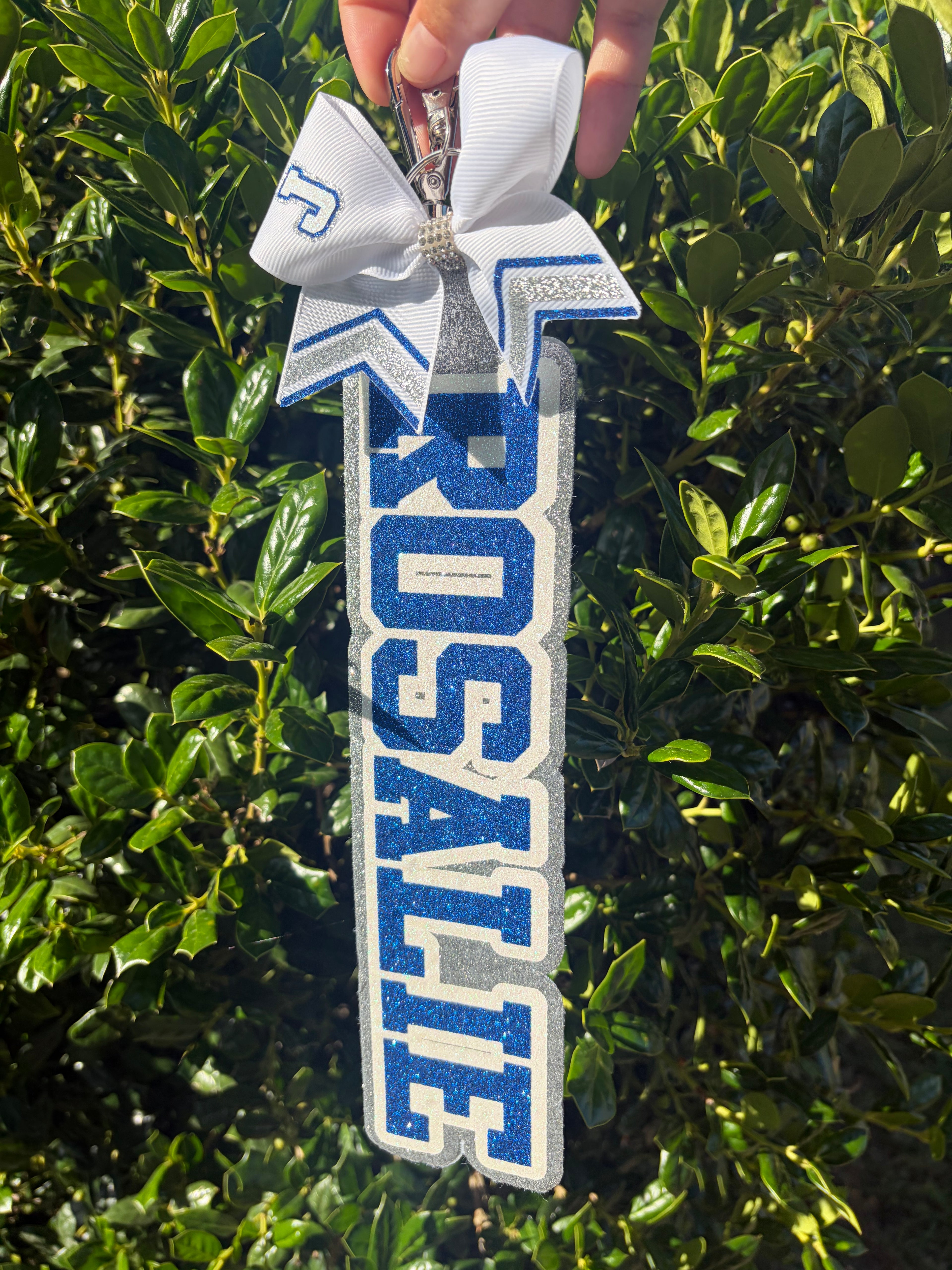 Cheer Bag Tag With Bow